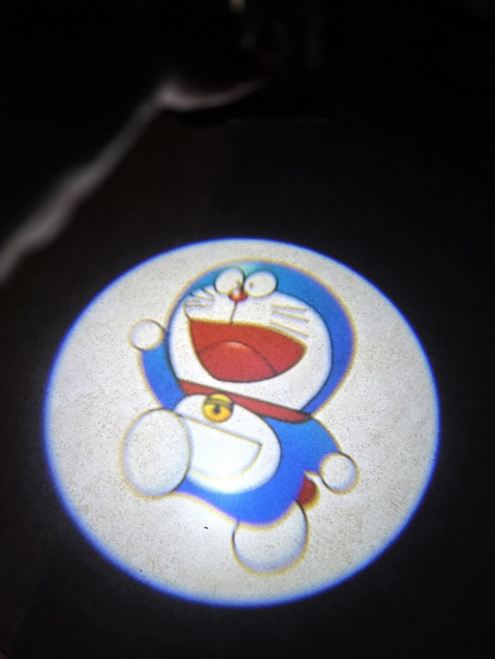2 Wireless universal Doraemon car door projector lights